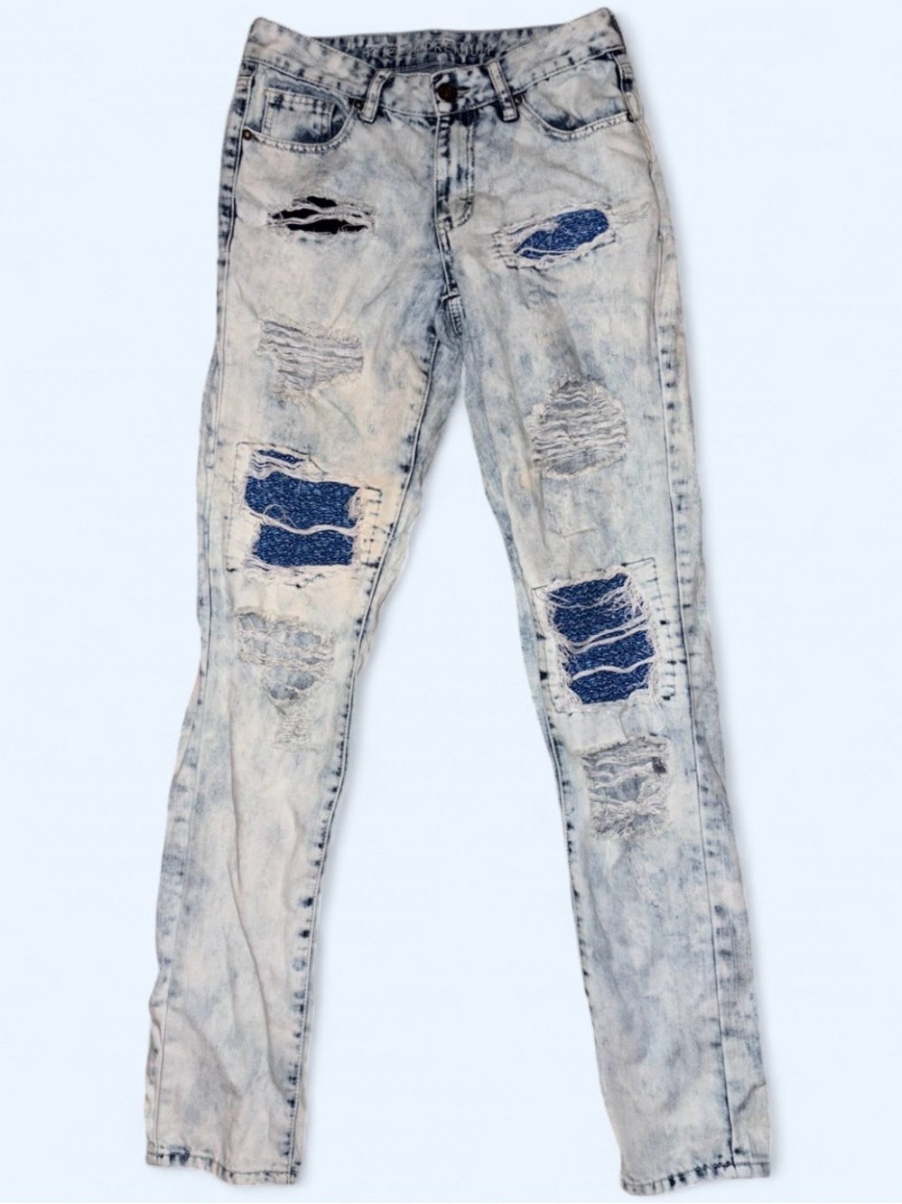 Rue21 Premium Men’s Distressed Acid Wash Jeans - Size 28x30